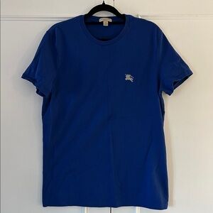 Burberry t-shirt 100% cotton size medium. Royal blue
